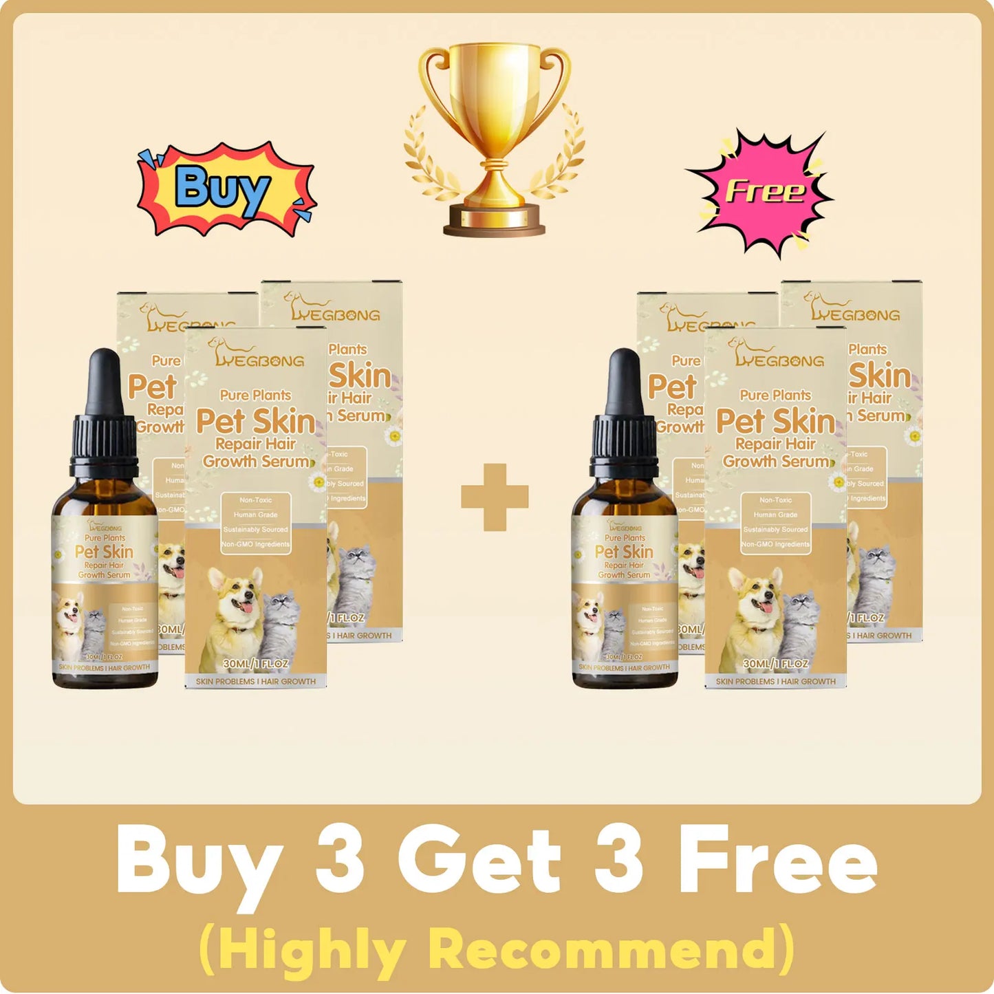 Pet Skin Repair Essence - Moisturizing Coat Conditioner for Hair Regrowth and Wound Healing in Cats