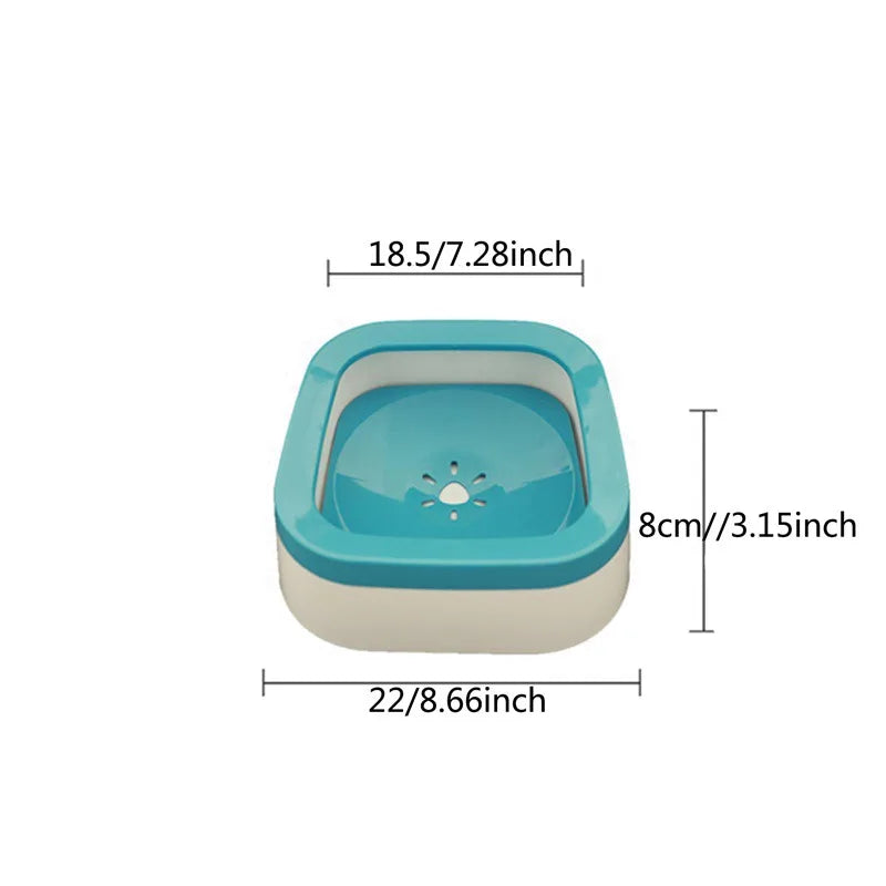 Large Capacity Anti-Splash Water Bowl for Dogs and Cats - 1L Pet Drinking Fountain