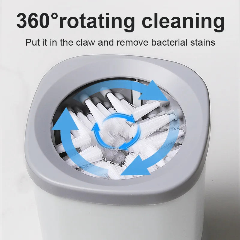 Automatic Pet Foot Washer, Removable Electric Plastic Paw Cleaner, Soft and Dense Bristles for Cleaning, Cat Dog Paw Cleaner