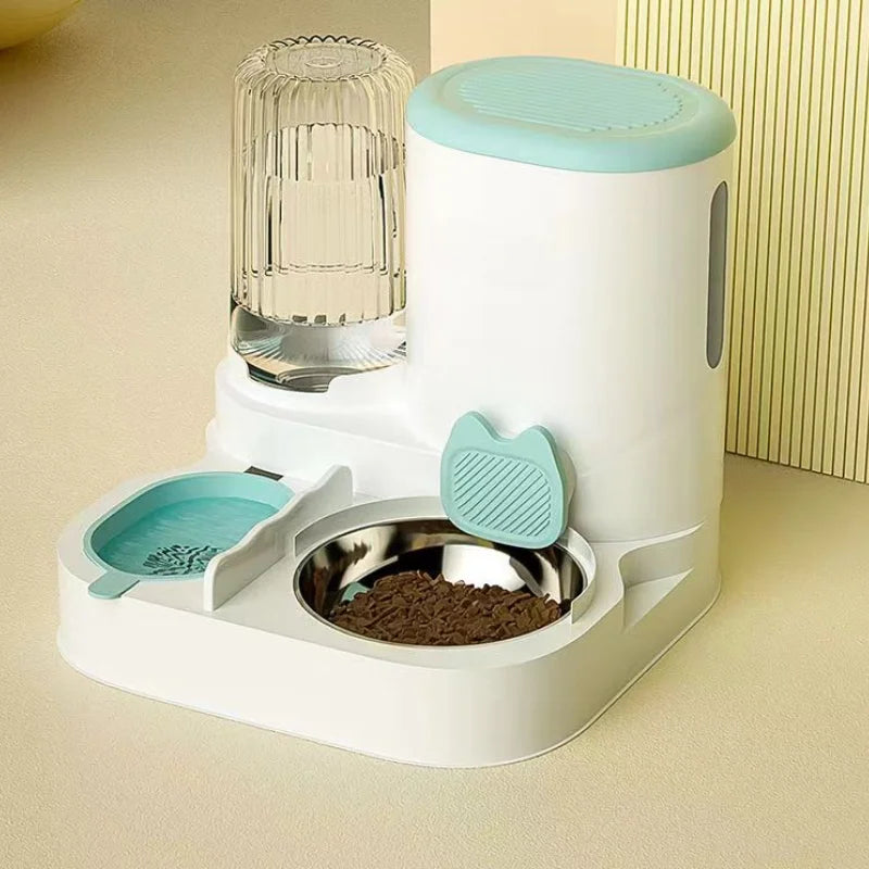 Automatic Cat and Dog Feeder with Integrated Water Dispenser