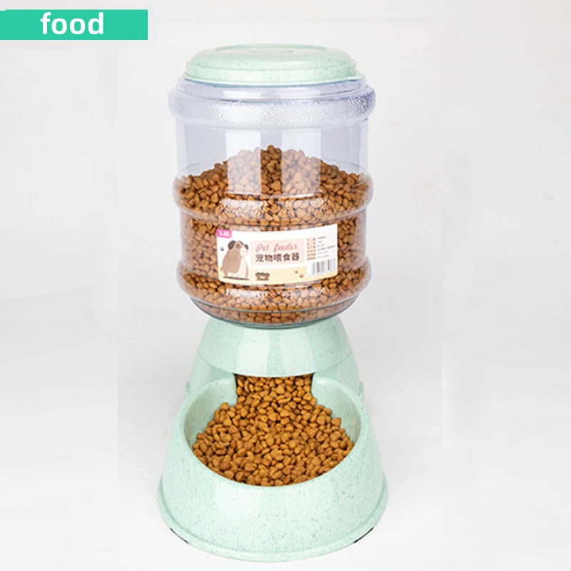 Large Capacity Automatic Pet Feeder and Water Dispenser for Dogs and Cats