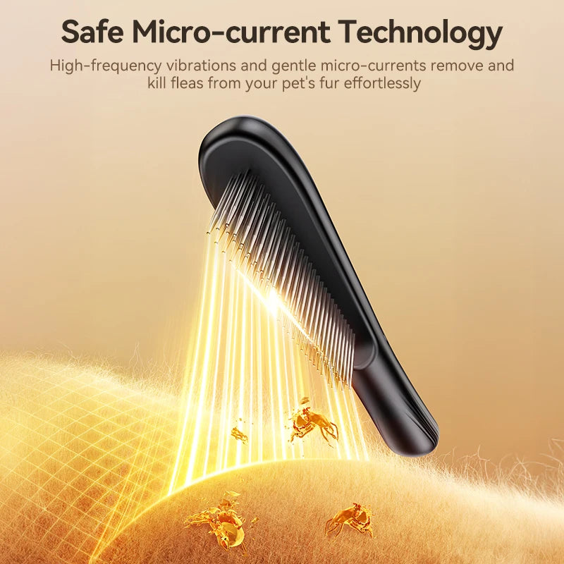 Electric Flea Comb anti Lice Grabber Brush Waterproof Flea Removal Killer Brush for Pet Dog Cat Hair Cleaner Accessories