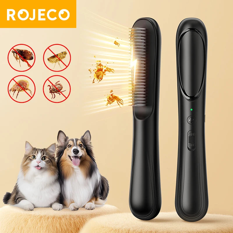 Electric Flea Comb anti Lice Grabber Brush Waterproof Flea Removal Killer Brush for Pet Dog Cat Hair Cleaner Accessories