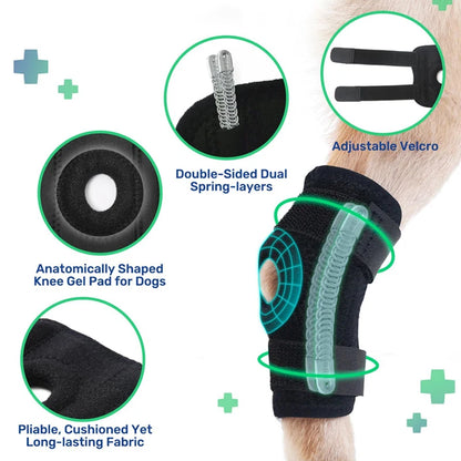 Dog Protector Support Protects Bandage Pet Knee Pads Dog Injury Recovery for Leg Hock Joint Brace Pet Knee Pads Protects Bandage