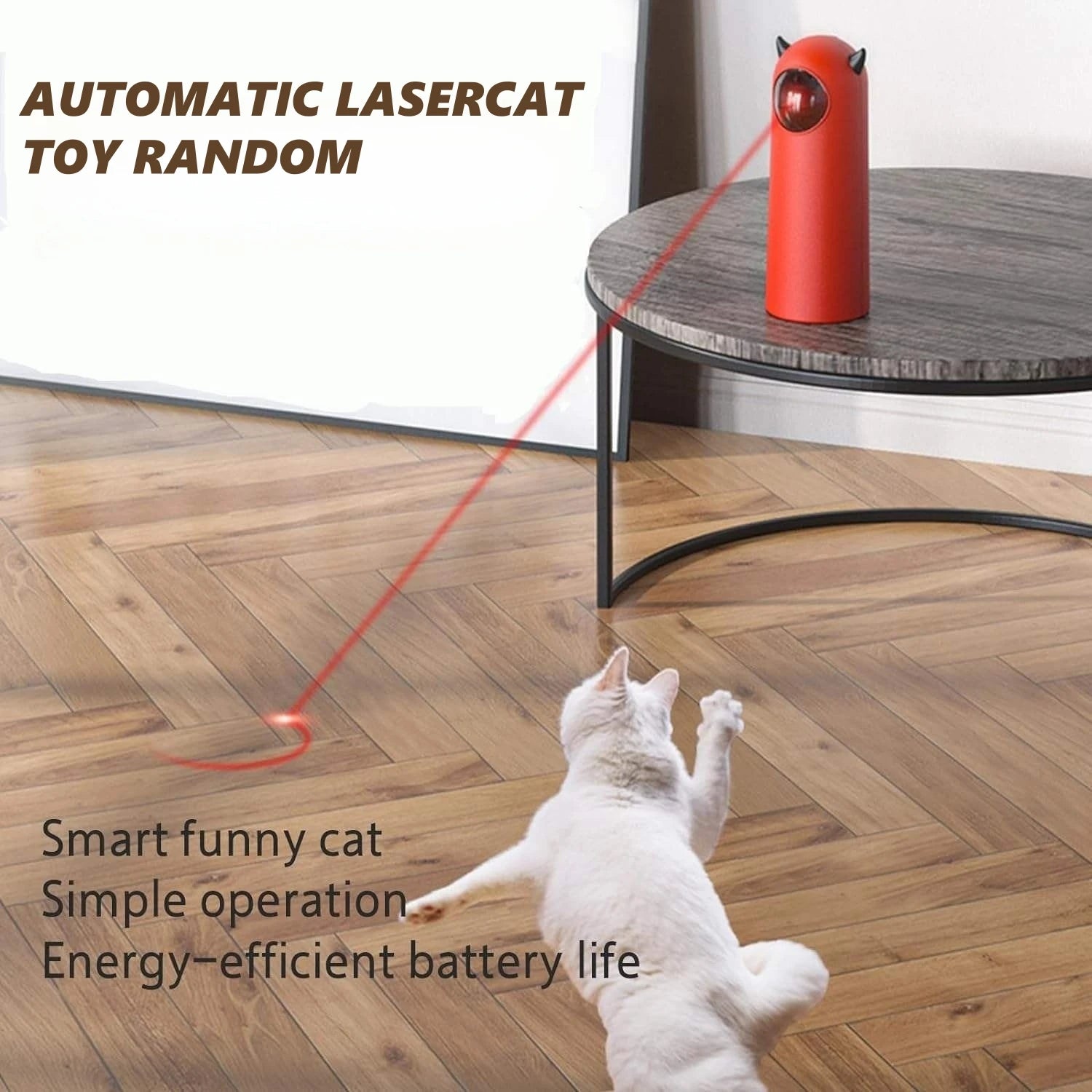 Smart Cat Infrared Toy Auto Interactive Smart Teasing Pet LED Laser Indoor Cat Toy Accessories Handheld Electronic Cat & Dog Toy