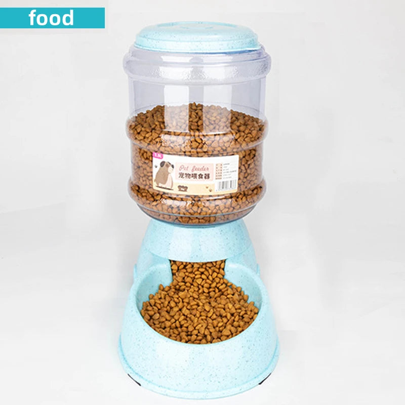 Large Capacity Automatic Pet Feeder and Water Dispenser for Dogs and Cats