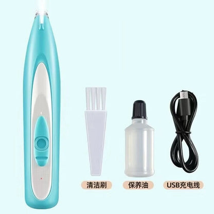 Professional Dog Grooming Clippers & LED Light LCD Display 18Mm Wide Blade for Paw Trimming Low Noise Cordless Pet Hair Trimmer