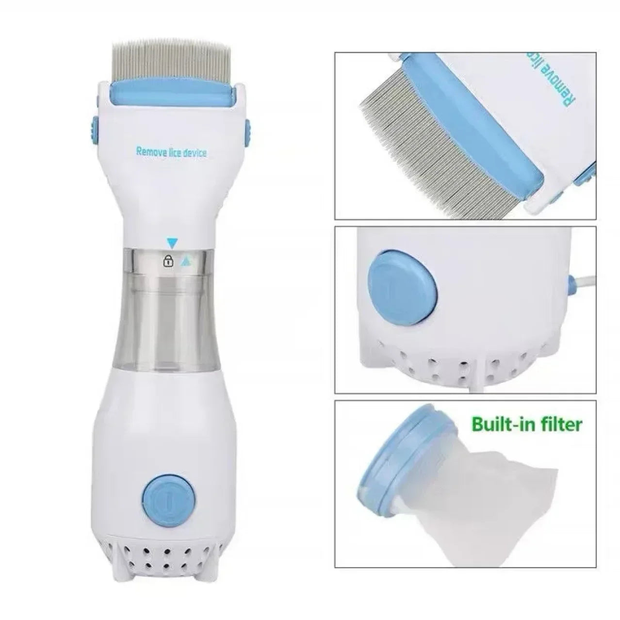Multifunctional Electric Lice and Flea Removal Comb for Cats and Dogs - Effective Hair Cleaner and Lice Remover Brush