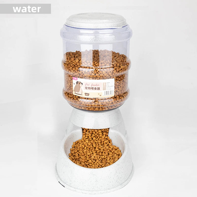 Large Capacity Automatic Pet Feeder and Water Dispenser for Dogs and Cats