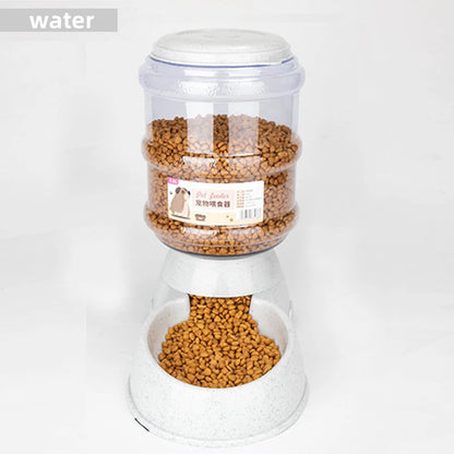 Large Capacity Automatic Pet Feeder and Water Dispenser for Dogs and Cats
