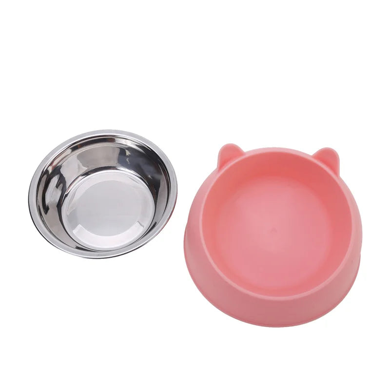 100ML Elevated Non-Slip Pet Bowl for Cats and Dogs - 15 Degrees Tilted Design for Comfortable Feeding and Hydration