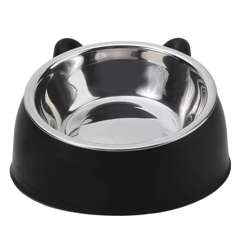 100ML Elevated Non-Slip Pet Bowl for Cats and Dogs - 15 Degrees Tilted Design for Comfortable Feeding and Hydration