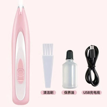 Professional Dog Grooming Clippers & LED Light LCD Display 18Mm Wide Blade for Paw Trimming Low Noise Cordless Pet Hair Trimmer