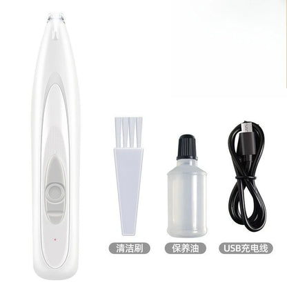 Professional Dog Grooming Clippers & LED Light LCD Display 18Mm Wide Blade for Paw Trimming Low Noise Cordless Pet Hair Trimmer