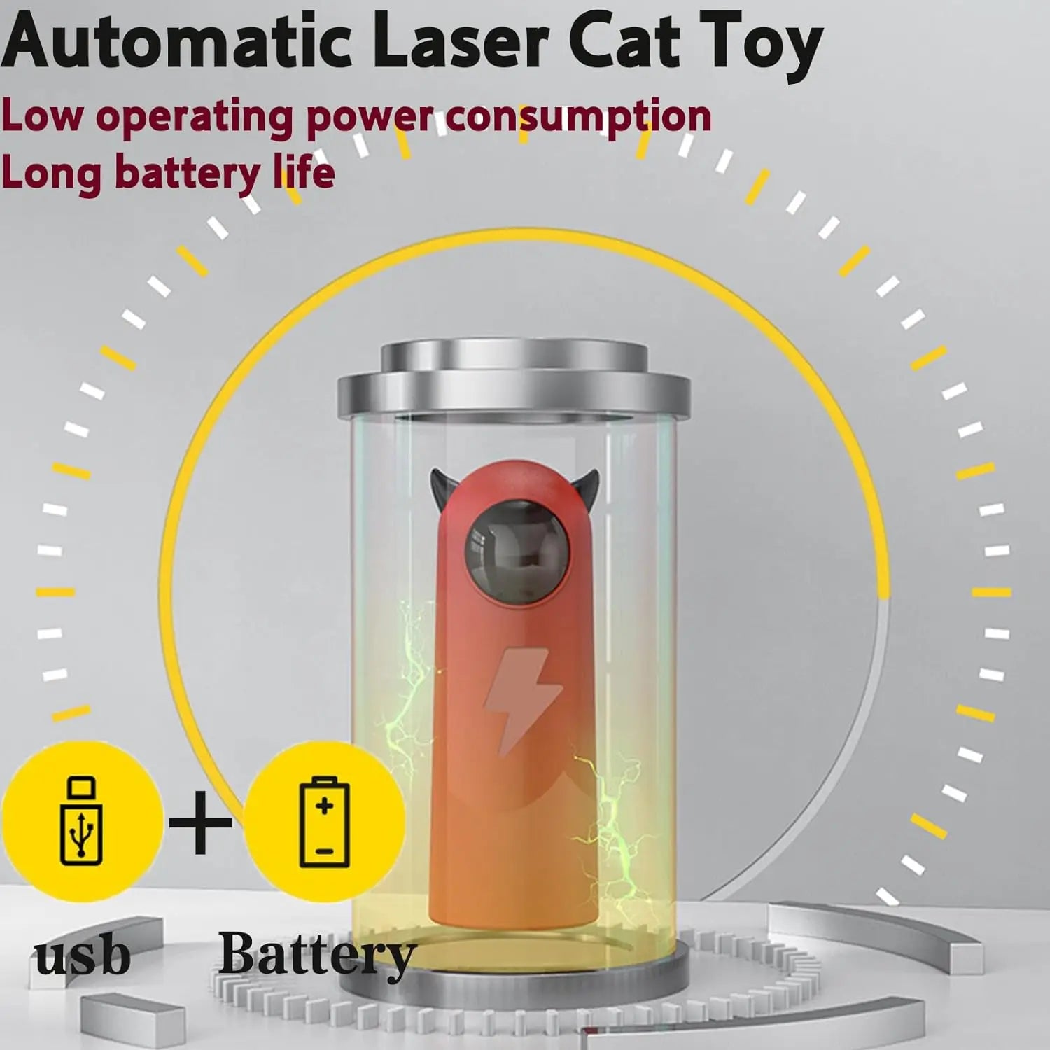 Smart Cat Infrared Toy Auto Interactive Smart Teasing Pet LED Laser Indoor Cat Toy Accessories Handheld Electronic Cat & Dog Toy