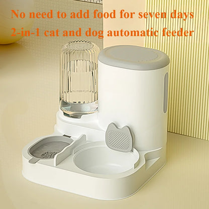 Automatic Cat and Dog Feeder with Integrated Water Dispenser