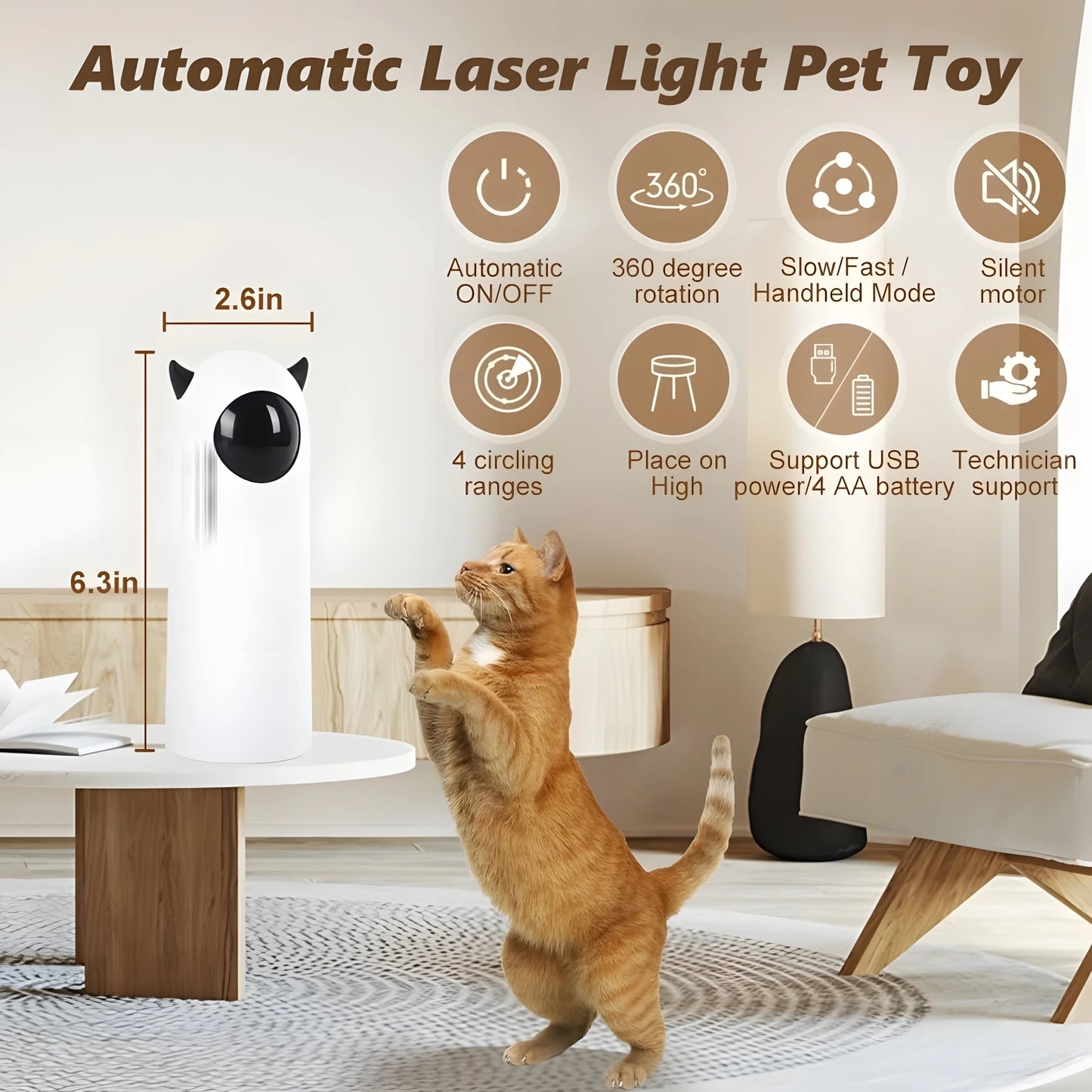 Smart Cat Infrared Toy Auto Interactive Smart Teasing Pet LED Laser Indoor Cat Toy Accessories Handheld Electronic Cat & Dog Toy