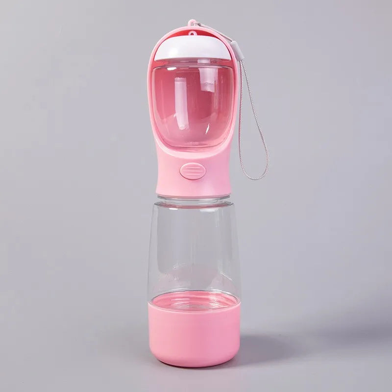 Ultimate 3-in-1 Leakproof Pet Water Bottle and Food Container for Adventure-Ready Dogs and Cats