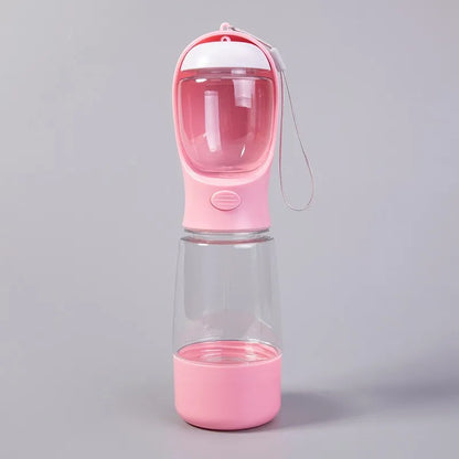Ultimate 3-in-1 Leakproof Pet Water Bottle and Food Container for Adventure-Ready Dogs and Cats