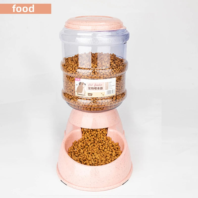 Large Capacity Automatic Pet Feeder and Water Dispenser for Dogs and Cats