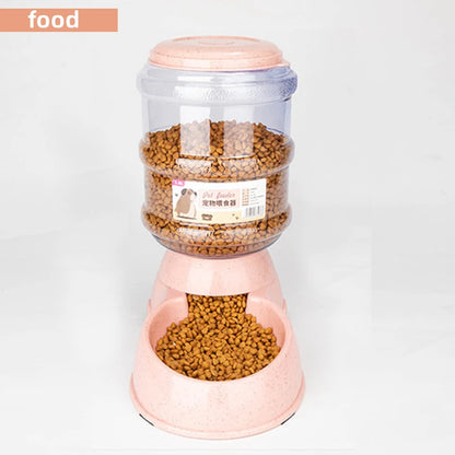 Large Capacity Automatic Pet Feeder and Water Dispenser for Dogs and Cats