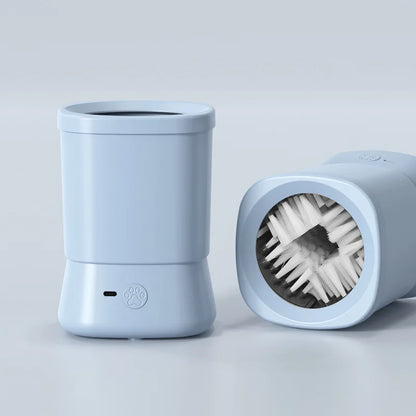 Automatic Pet Foot Washer, Removable Electric Plastic Paw Cleaner, Soft and Dense Bristles for Cleaning, Cat Dog Paw Cleaner