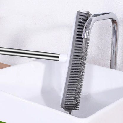 Revolutionary Rubber Broom & Squeegee Combo: The Ultimate Pet Hair & Fur Remover for Fluff Carpets and Hardwood Floors!