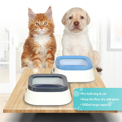 Large Capacity Anti-Splash Water Bowl for Dogs and Cats - 1L Pet Drinking Fountain