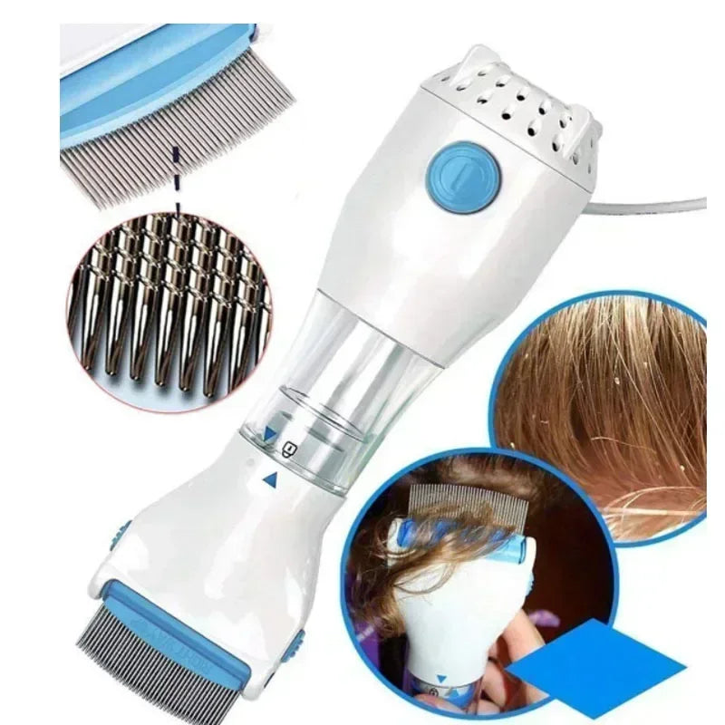 Multifunctional Electric Lice and Flea Removal Comb for Cats and Dogs - Effective Hair Cleaner and Lice Remover Brush