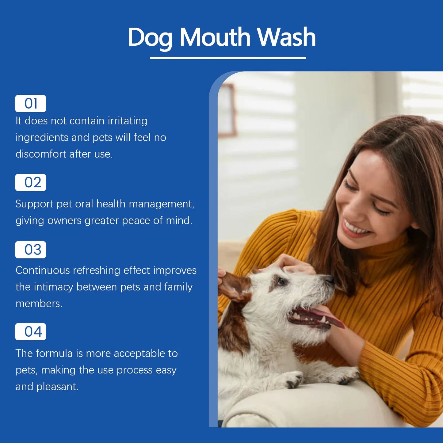 Dog Mouth Cleaning Liquid Tooth Stains Mouth Cleaning Tartar Removal Bad Breath Freshing Oral Deodorant Pet Teeth Cleaner Water