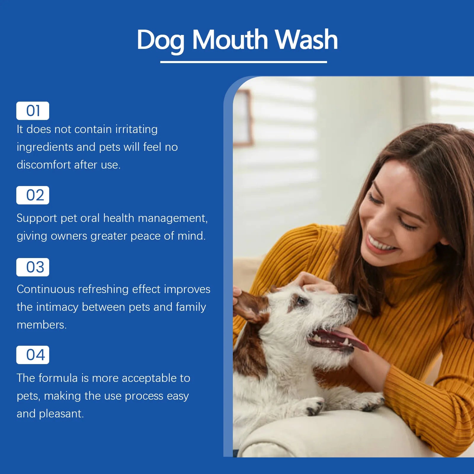 Dog Mouth Cleaning Liquid Tooth Stains Mouth Cleaning Tartar Removal Bad Breath Freshing Oral Deodorant Pet Teeth Cleaner Water